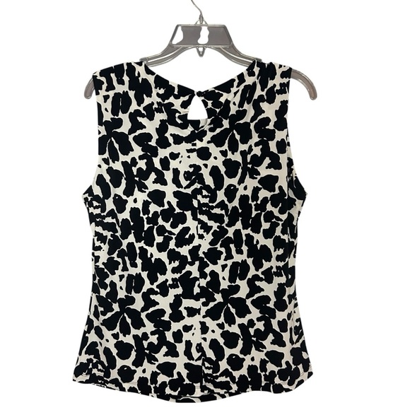 Calvin Klein Black and White Patterned Tank Top Sleeveless large - Picture 1 of 9